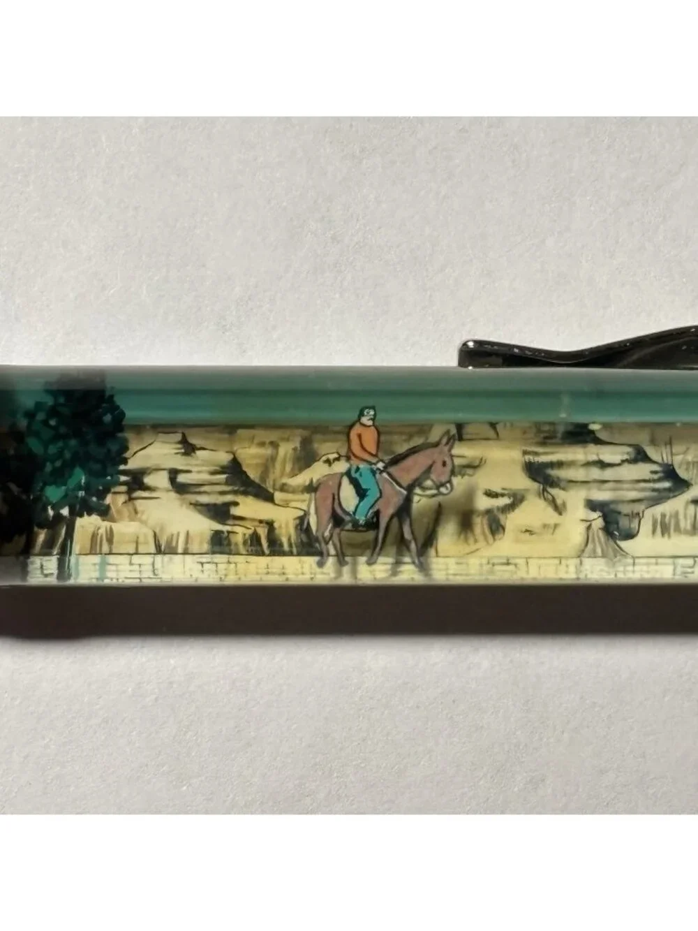 Grand Canyon Floaty Pen National Park Arizona Souvenir Man on Donkey Vintage